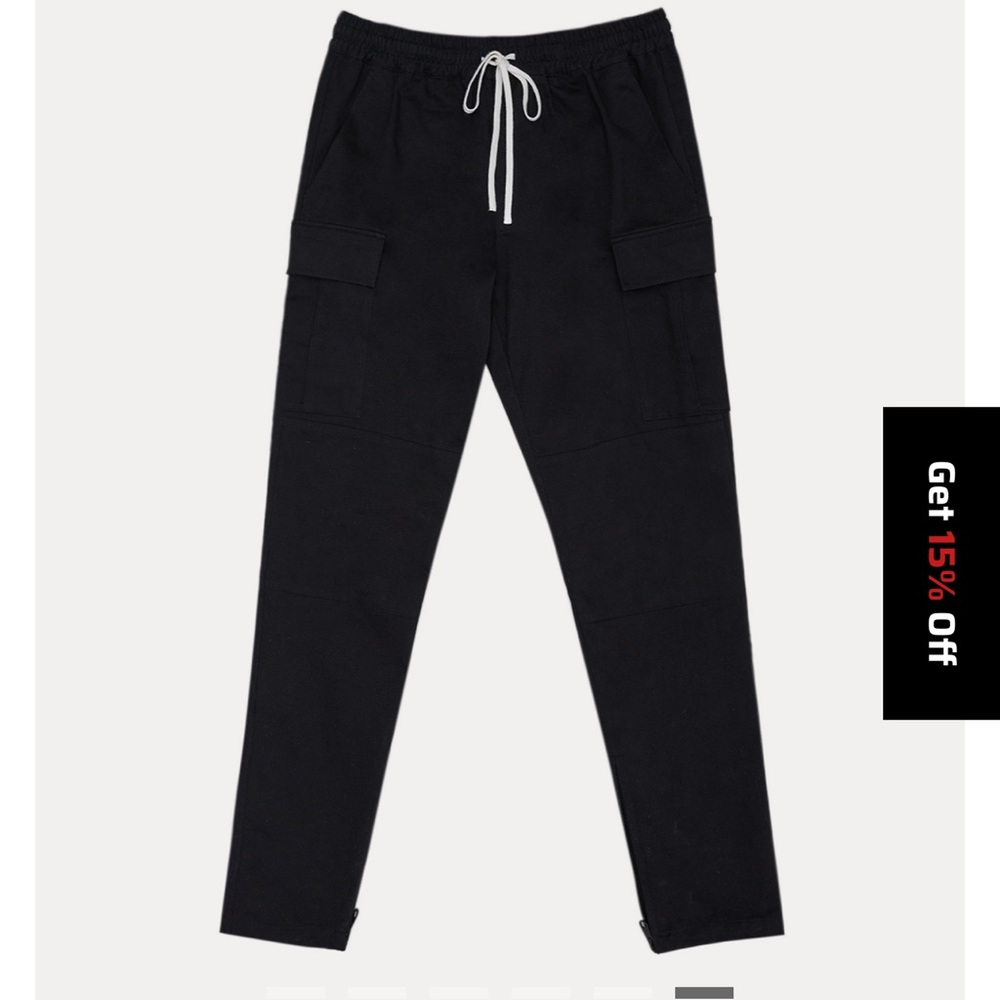Dept. Anonym Mens Ankle Zipper Pants Black XL